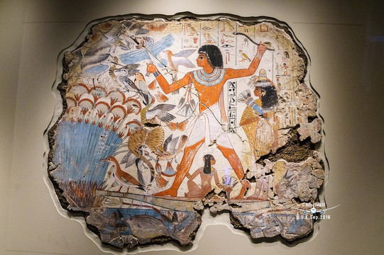 埃及艺术《内巴蒙捕禽图》